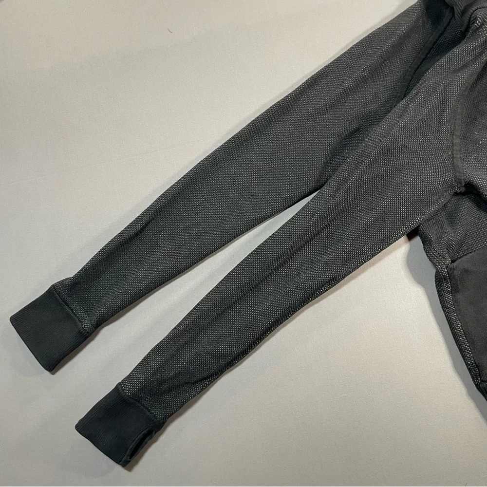 Lululemon Post Savasana REVERSIBLE Jacket in Black & Heathered Grey - Womens 10